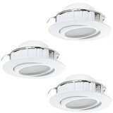 Eglo Set ugradbenih LED svjetiljki Pineda (4,9 W, D x Š x V: 8,4 x 8,4 x 4 cm, Bijele boje, 3 Kom., Topla bijela) Cijene