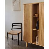 Kave Home omarica v jesenovem dekorju z drsnimi vrati v naravni barvi 110x160x40 cm mailen – | Shoptok.si