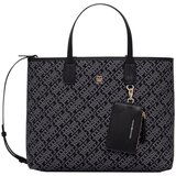 Tommy Hilfiger Ročne torbice TH ICON SATCHEL JACQUARD AW0AW17685 Črna | Shoptok.si