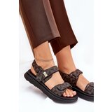 Boto Fabric Women's Platform Sandals Black-Brown Leriot | shoptok.hr