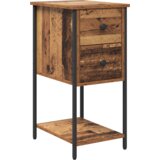  Noćni ormar s ladicama 2 pcs Staro drvo 32 x 42 x 70 cm | shoptok.hr