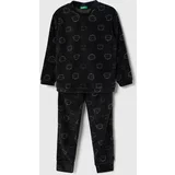 United Colors Of Benetton Otroška pižama črna barva