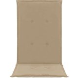  Jastuci za vrtne stolice 4 kom bež 120 x 50 x 3 cm od tkanine | shoptok.hr