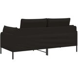SOFA za dvije osobe 2-sjedalo Crna 188 x 81 x 89 cm Baršun - Crna 145 cm | shoptok.hr