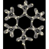  Figura božićne pahulje LED 2 kom topla bijela 27 x 27 cm | shoptok.hr