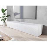 P & B nizka omarica lowa, bela, vzorec ribje kosti, led | Shoptok.si