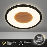BRILO LED plafonsko svetlo SUFIT WOOD LED/18W/230V 3000K prečnik 29 cm | Eponuda.com