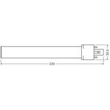 Osram Dulux S LED svetlobni vir (G23, Ni mogoče zatemniti, Hladno bela, 700 lm, 6 W) | Shoptok.si