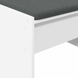  Klupa za hodnik s jastukom Bijelo 63 x 38 x 40 cm | shoptok.hr