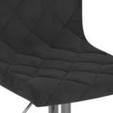 Barski stolci 2 kom crni baršunasti | shoptok.hr