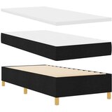  s opruga kutije s uzglavljem Crna 100 x 200 cm tkanina | shoptok.hr