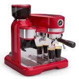 Klarstein Bella Café Ročni aparat za kavo | Vintage | mlinček | 19 barov | Penilec mleka | Manometer | 1150 W | Shoptok.si