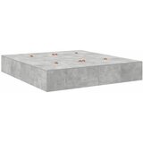 Krevet s ladicama Betonski sivi 200 x 200 cm Konstruirano drvo | Eponuda.ba