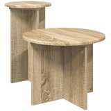 vidaXL Set pomoćnih stolića 2 pcs Hrast sonoma Konstruirano drvo - Hrast sonoma Cijene