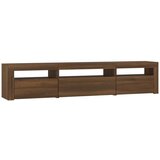 TV ormarić s LED svjetlima boja smeđeg hrasta 195x35x40 cm | shoptok.hr