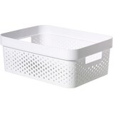 Curver bela košara za shranjevanje Infinity Dots, 11 l Cene