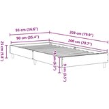  Okvir kreveta bez madraca sonoma hrast 90x200 cm | shoptok.hr