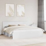  Okvir za krevet Bijelo 200 x 200 cm Čvrsto borovo drvo | shoptok.hr