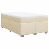  Krevet s oprugama i madracem krem 120 x 200 cm od tkanine | shoptok.hr