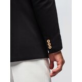 Ombre Men's knitted jacket with a fitted cut - black | Shoptok.si