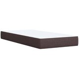  Krevet s oprugama i madracem tamnosmeđi 90 x 190 cm od tkanine | shoptok.hr