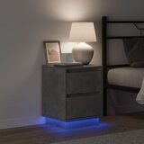  Noćni ormar s ladicama 2 pcs Betonski sivi 39 x 34,5 x 50 cm | shoptok.hr