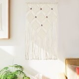  Zidna vješalica s makrameom 40x80 cm pamuk Cijene