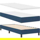 Box Spring Postelja s Blazino Modra 80x200 cm Tkanina, (22053009) | Shoptok.si