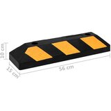  Reflektirajući rubnici za parkiranje 2 kom 56x15x10 cm gumeni | shoptok.hr