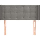  Vzglavje z ušesi svetlo sivo 103x16x78/88 cm žamet, (20954078) | Shoptok.si