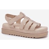 Boto Ladies Platform Sandals Eco Suede Beige Filisenia | Shoptok.si