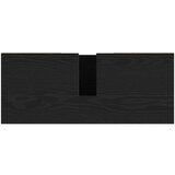 vidaXL Omarica za umivalnik črn hrast 80x33x60 cm inženirski les | Shoptok.si
