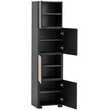 MID.YOU Regal Alexa, Črna, Barva Hrasta | Shoptok.si