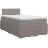  Boxspring krevet s madracem Sivosmeđa 120 x 190 cm Tkanina | shoptok.hr