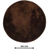 Foutastic Temno rjava kopalniška preproga ø 90 cm Havai – | Shoptok.si