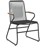  3-dijelni vrtni blagovaonski set od PVC ratana crni | shoptok.hr