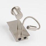 Brilagi LED fleksibilna lampa BOBO 1xE27/25W/230V + LED/3W, mat, hrom/bela/zelena/džungla | Eponuda.com
