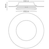  Philips- LED prigušiva plafonska svetiljka GARNET SCENE SWITCH LED/30W/230V 2700K | Eponuda.com