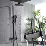  Luksuzni nadzemni crni ili kromirani tuš sustav | Tuš EYN BT1048<span> - </span>Klasični miješajući ventil, Crna | shoptok.hr