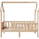vidaXL Otroški posteljni okvir 70x140 cm trdna borovina | Shoptok.si