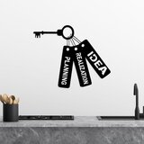 Wallity Zidna dekoracija Idea Realization Planning, 57 x 70 cm, Crna | ePonuda.com