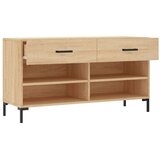 vidaXL Klupa za cipele boja hrasta 102 x 35 x 55 cm konstruirano drvo | shoptok.hr