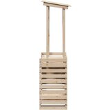 Vanjski barski stol s krovom 112 5 x 57 x 195 5 cm masivno drvo | shoptok.hr