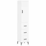  Visoka komoda bijeli 34,5x34x180 cm od konstruiranog drva | shoptok.hr
