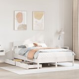 vidaXL Okvir kreveta bez madraca bijeli 120 x 190 cm masivna borovina Cijene