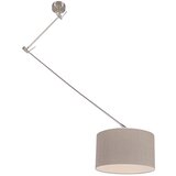 QAZQA Viseča svetilka jeklena s senčilom stara 35 cm nastavljiva siva - Blitz I. | Shoptok.si