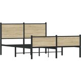 Metalni okvir kreveta s uzglavljem i podnožjem 137 x 190 cm | shoptok.hr