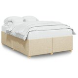  Okvir za krevet bez madraca krem 140 x 190 cm od tkanine | Eponuda.com