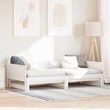 vidaXL izvlečna postelja Bela 90x200 cm Trd bor | Shoptok.si
