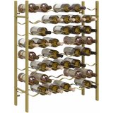  Stalak za vino za 48 boca zlatni metalni | shoptok.hr